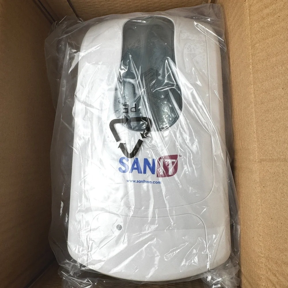 SANIT USA Automatic Soap Dispenser White Wall Mount Touchless Motion Sensor NEW